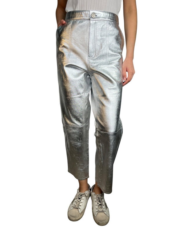 Pantalón Crop Cuero