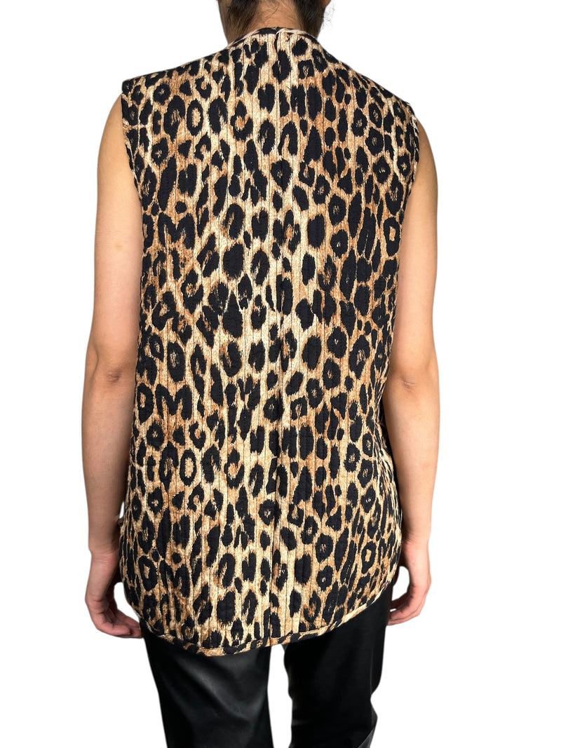 Chaqueta Sin Mangas Animal Print