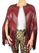 Chaqueta Violet  Flecos Cuero