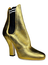 Botines Dorados Cuero