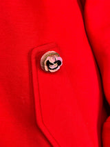 Abrigo Rojo Linea Scotch R'belle