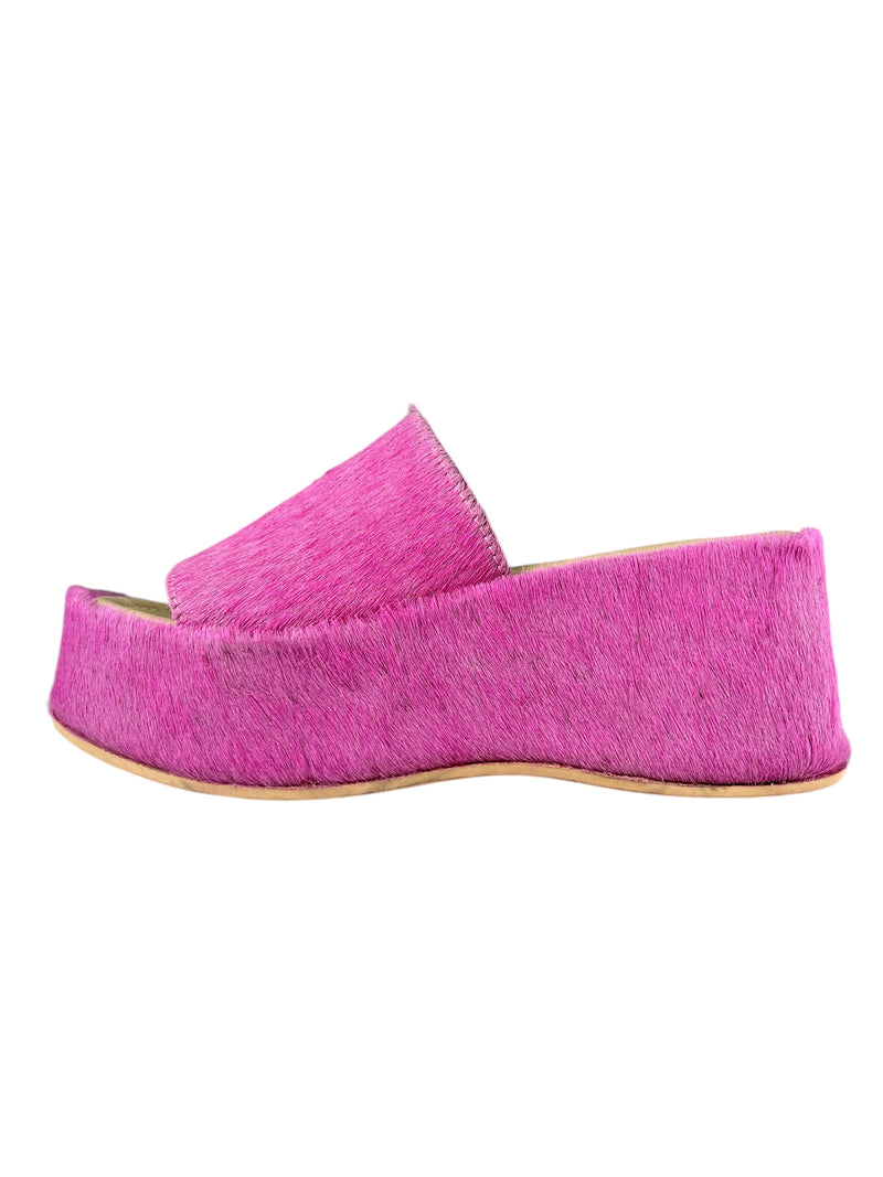 Sandalias Piel Lila