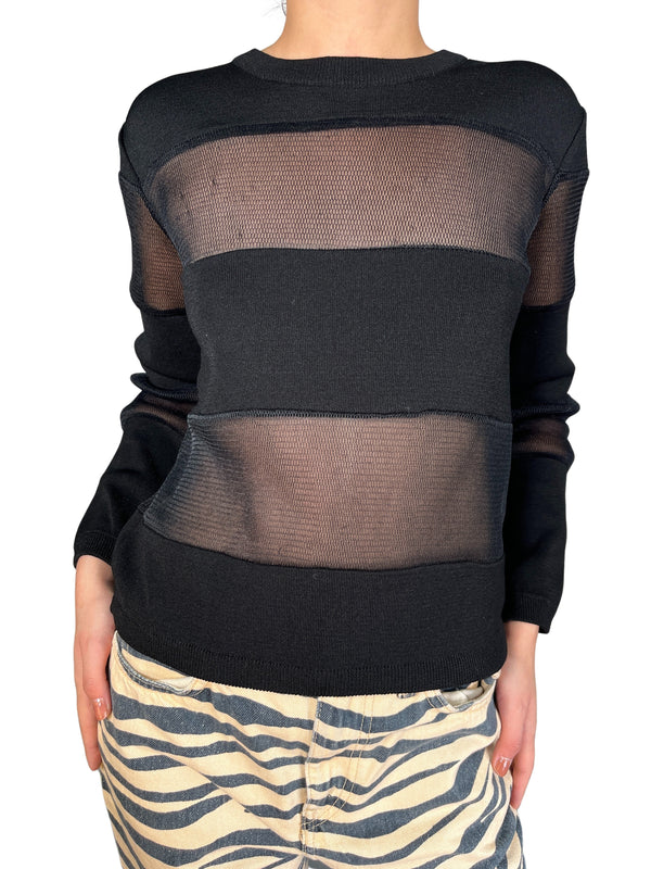 Sweater Detalles Traslúcidos