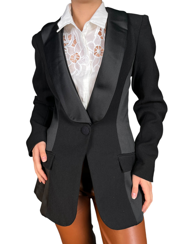 Blazer Solapa Satinada