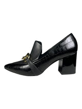 Mocasines De Tacón Cuero