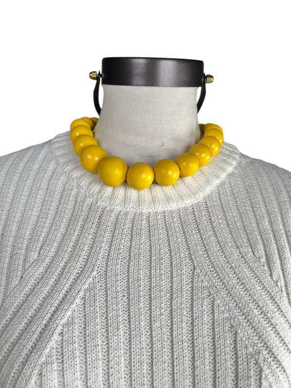Collar Esferas Amarillas