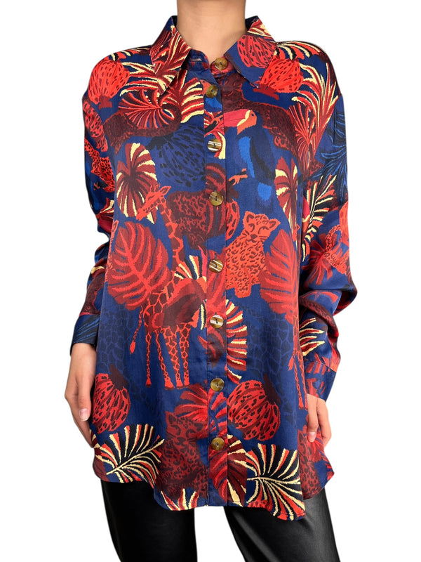 Blusa Flores Viscosa