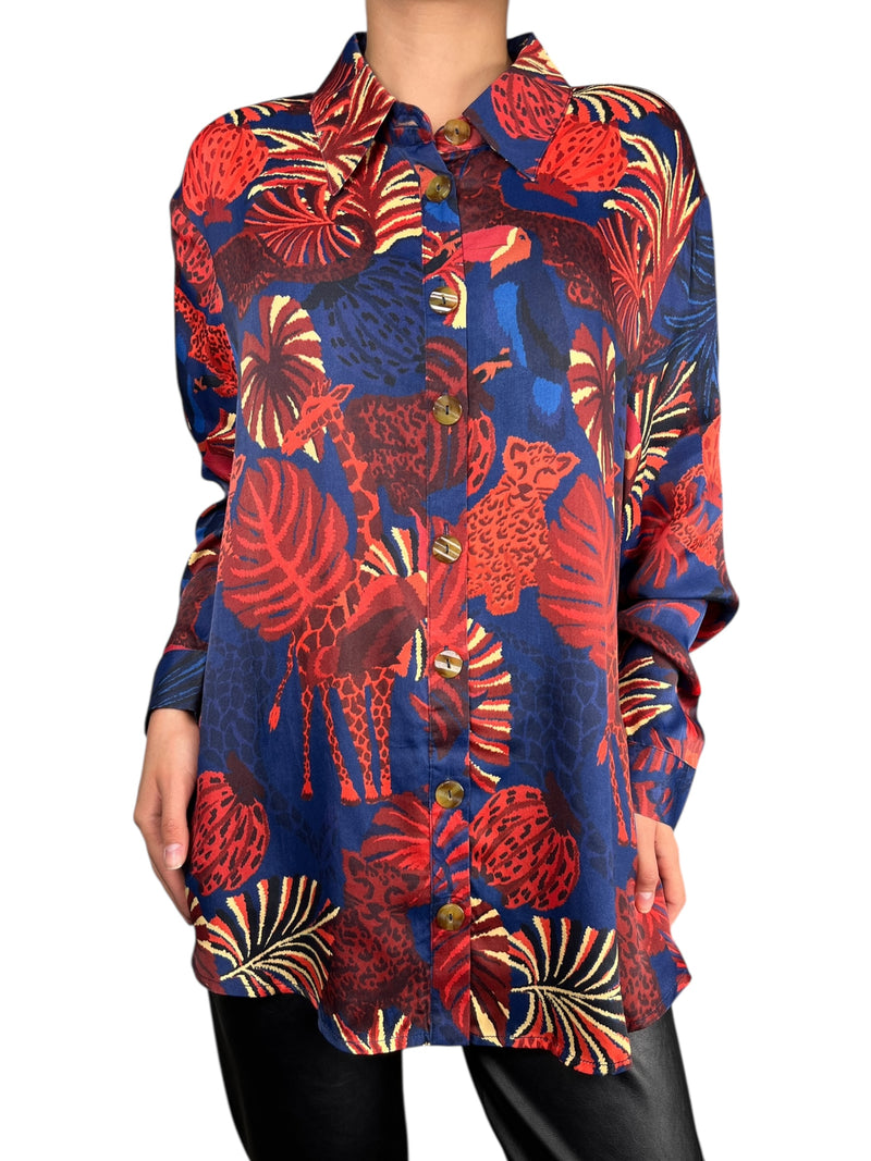 Blusa Flores Viscosa