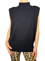Sweater sin mangas hombreras