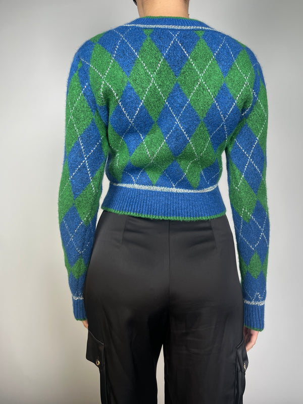Sweater Argyle Tejido