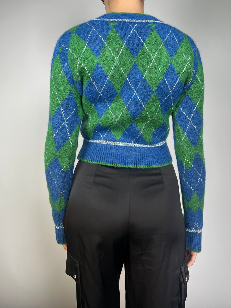 Sweater Argyle Tejido