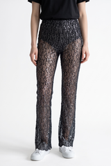 Pantalón Flare Fit Lentejuelas