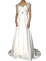 Vestido de Novia con Aplicación  Escote