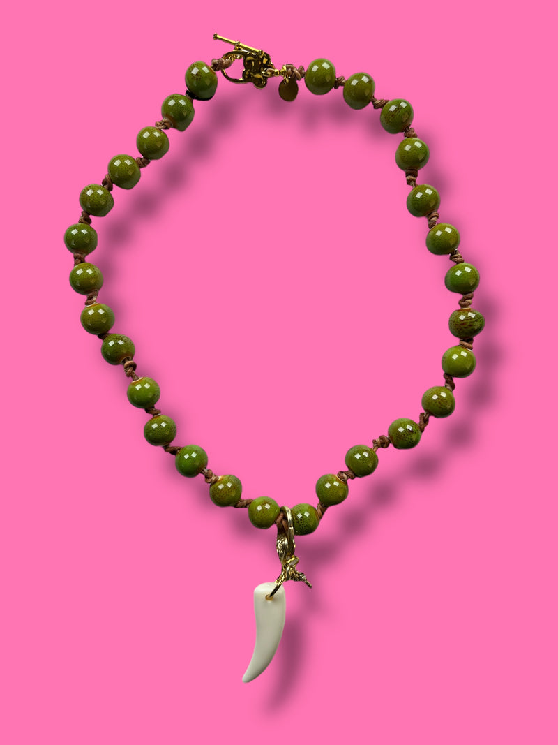 Collar Pistacho Colgante