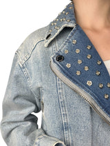 Chaqueta Flores Brillos