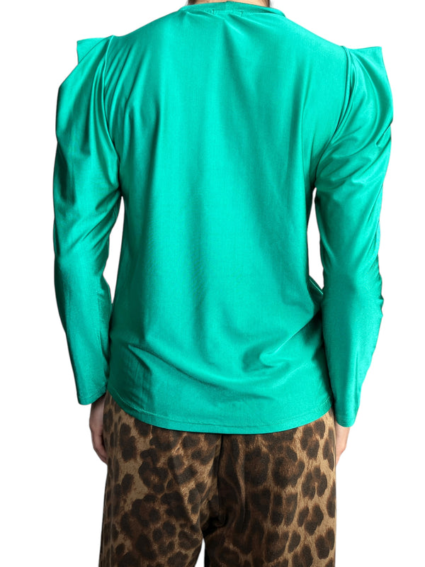 Polera Verde Satinada