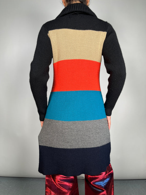 Sweater Con Cuero y Chiporro Frontal