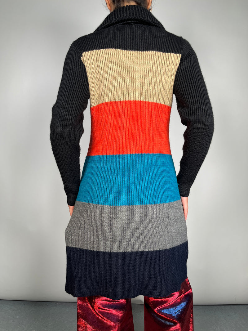 Sweater Con Cuero y Chiporro Frontal