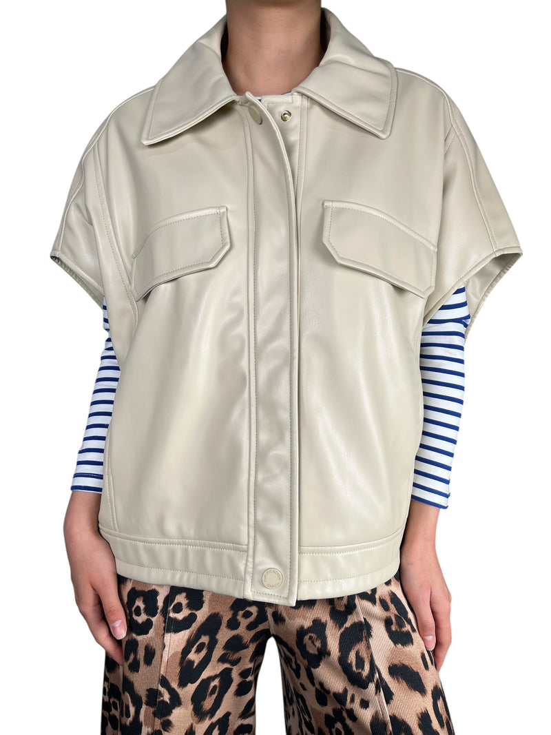 Chaqueta Ecocuero Sin Mangas