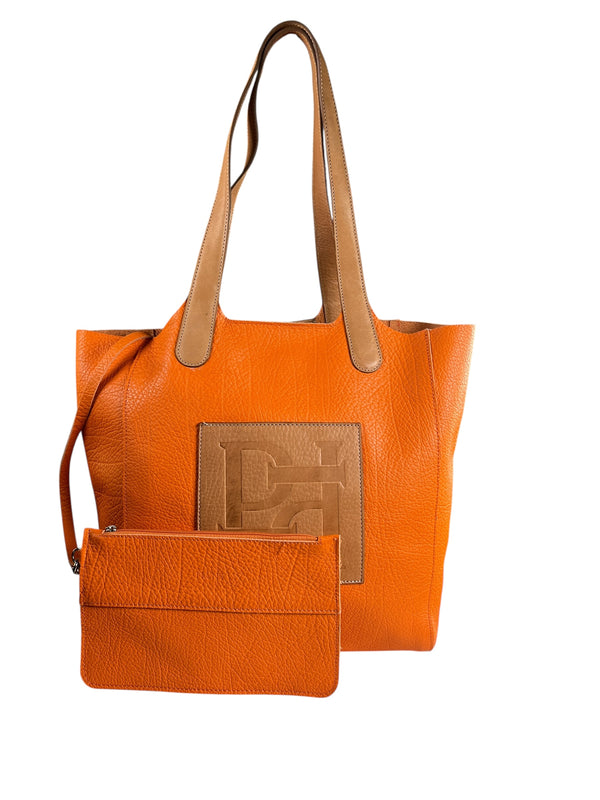Cartera Logo Cuero