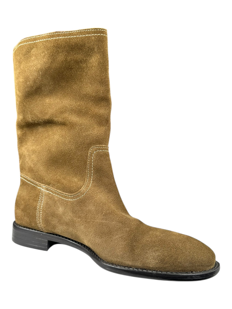 Botines Cuero Gamuza