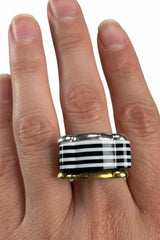 Pack Anillos Grandes Oso Bicolor y Acetato