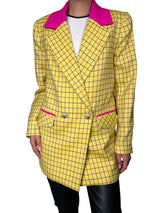 Blazer Amarillo Cuadros