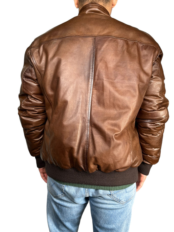 Chaqueta Cuero Parka Reversible