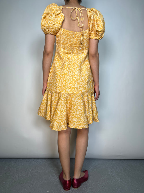 Vestido Lino Flores