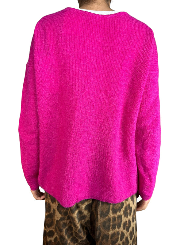 Cárdigan Fucsia