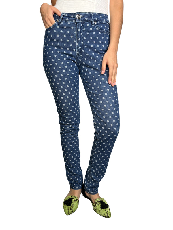 Pantalón Denim Puntos