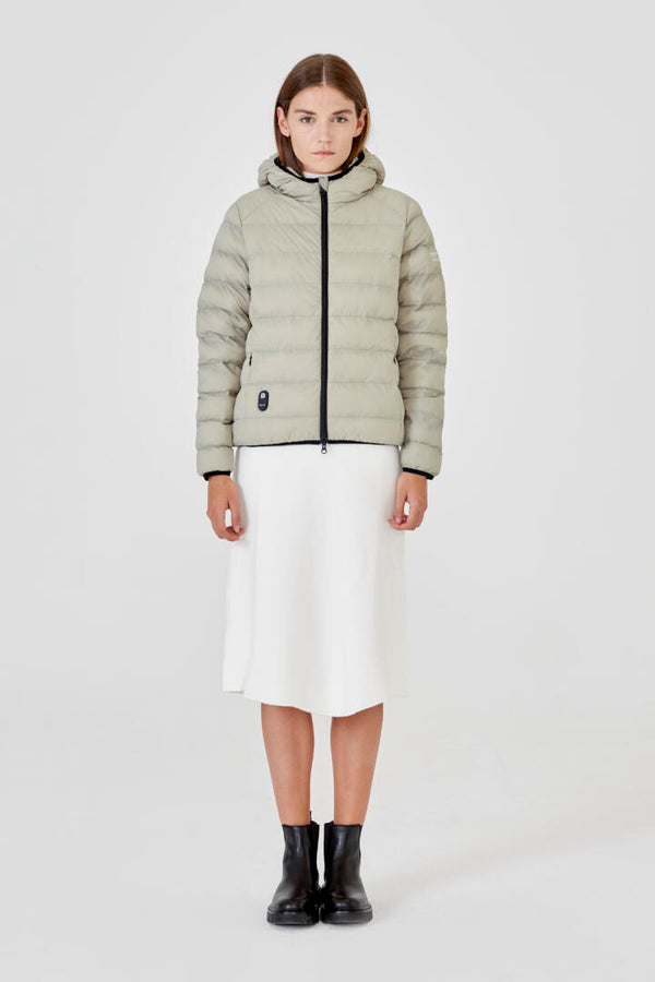 Parka Matcha Con Capucha Mujer - Sin Batería