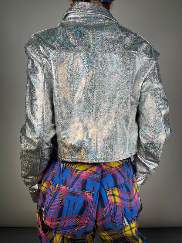 Chaqueta Cuero Glitter