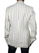 Blazer a Rayas Lino