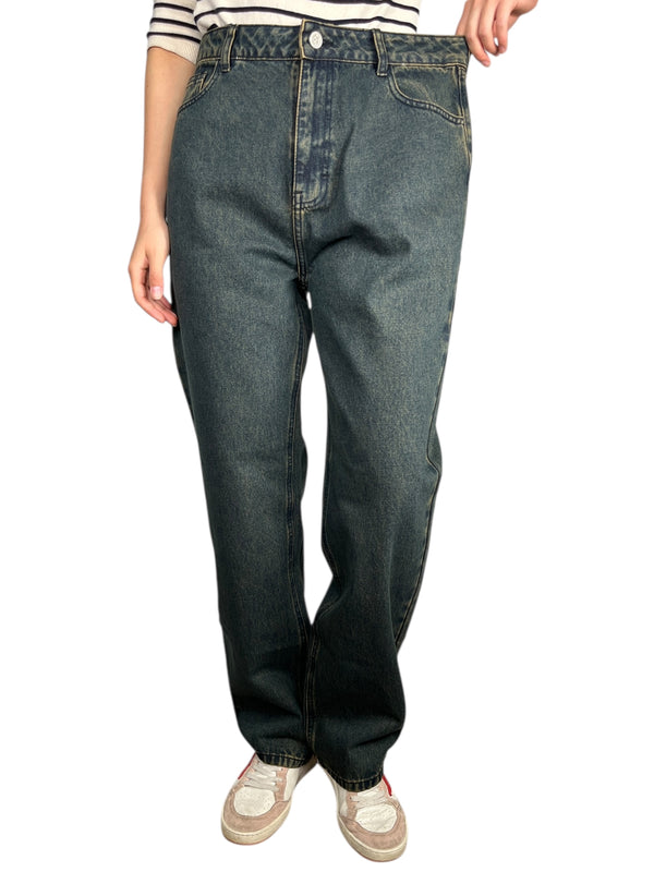 Jeans Recto Oxidado