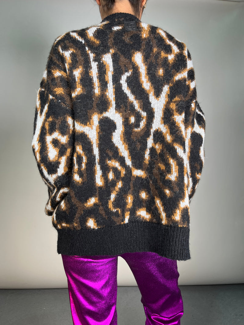 Cardigan Animal Print