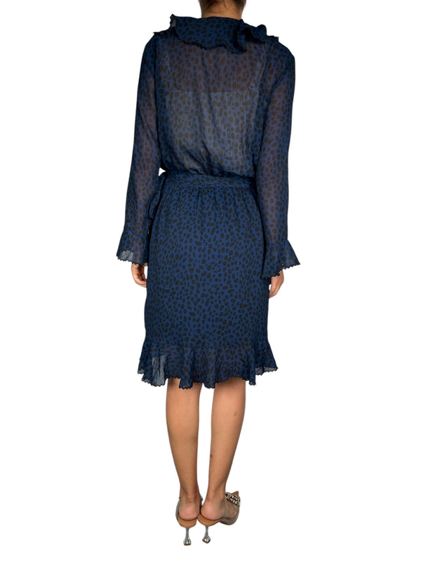 Vestido Wrap Estampado