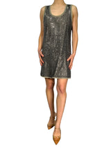 Vestido Malla Apliques Pedrería