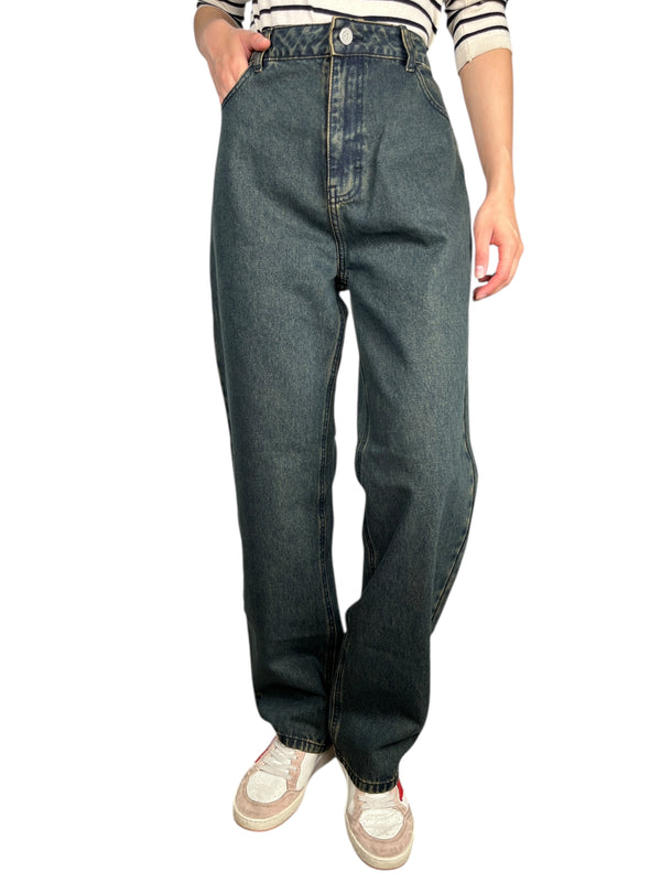 Jeans Recto Oxidado