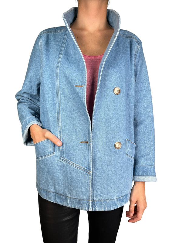 Chaqueta Denim Botones