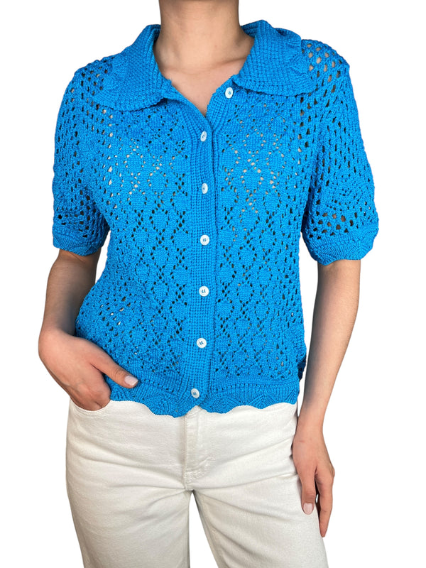 Top Tejido Celeste