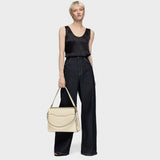 Shopper mediano beige Audree Saffiano