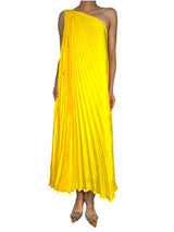 Vestido plisado asimétrico