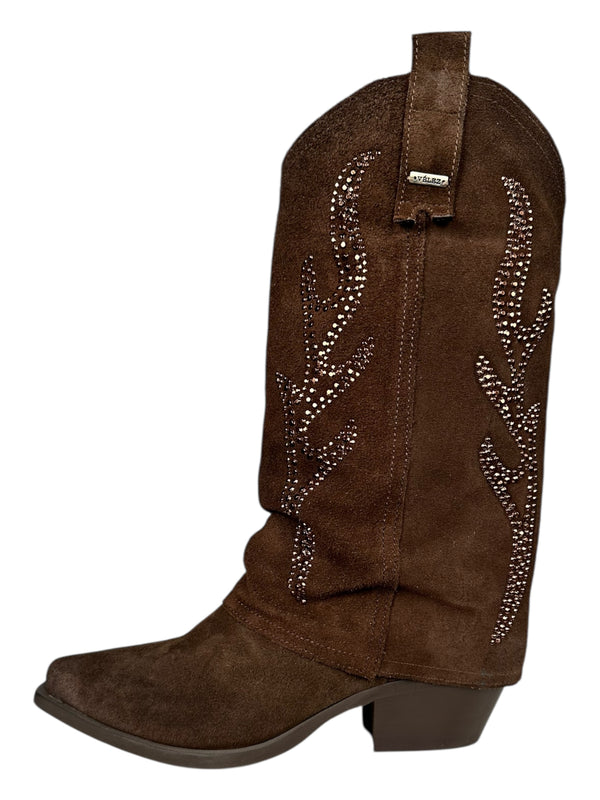 Botas Hazel Cuero Gamuza