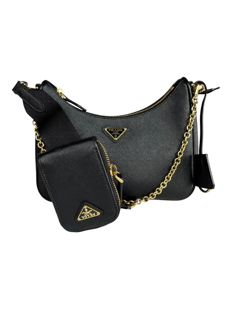 Cartera Negra Cuero