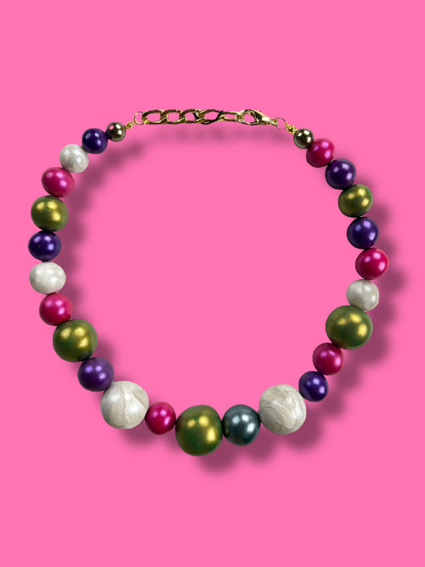 Collar Esferas Multicolor