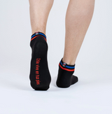 Calcetines Negro Tricolor Corto