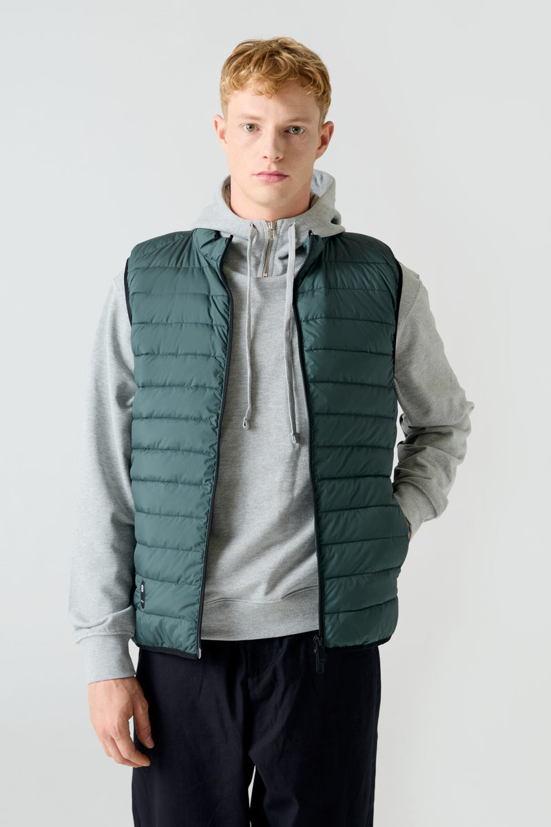 Parca sin mangas HEAT/03 | Forest Green