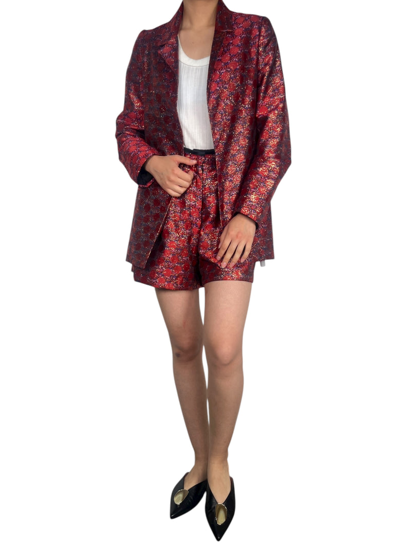 Set Jacquard Fibras Metalizadas