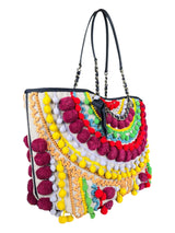Bolso Pompones Multicolor